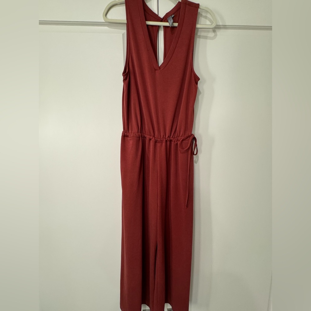 Sweaty Betty Cruise Wide Leg Sleeveless Jumpsuit Falu Red - Picture 10 of 14